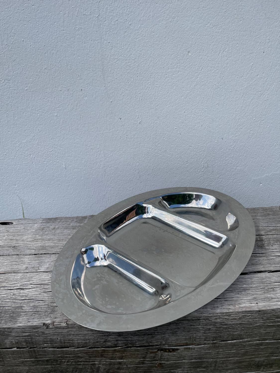 Plat compartimenté en inox Rémy Letang