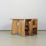 Kids desk and chair by Gilbert Marklund for Furusnickarn AB, Sweden 1970s