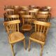 Lot 20 Chaises bistrot Thonet Fischel restaurant dépareillées bois courbé