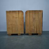 1939s pair of Art Deco bedside tables, Czechoslovakia