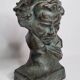 Bust of Beethoven after Cipriani in patinated plaster to resemble bronze, 27 cm