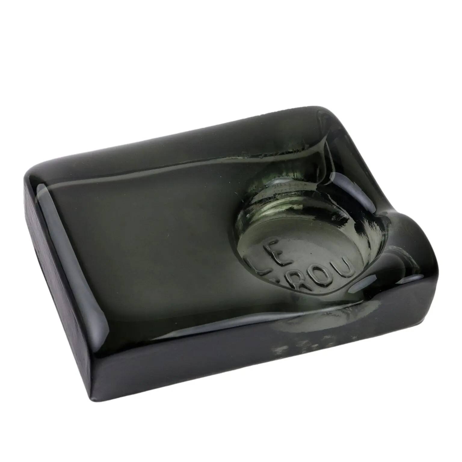 Vintage iron ashtray, signed, Italy, 20th century