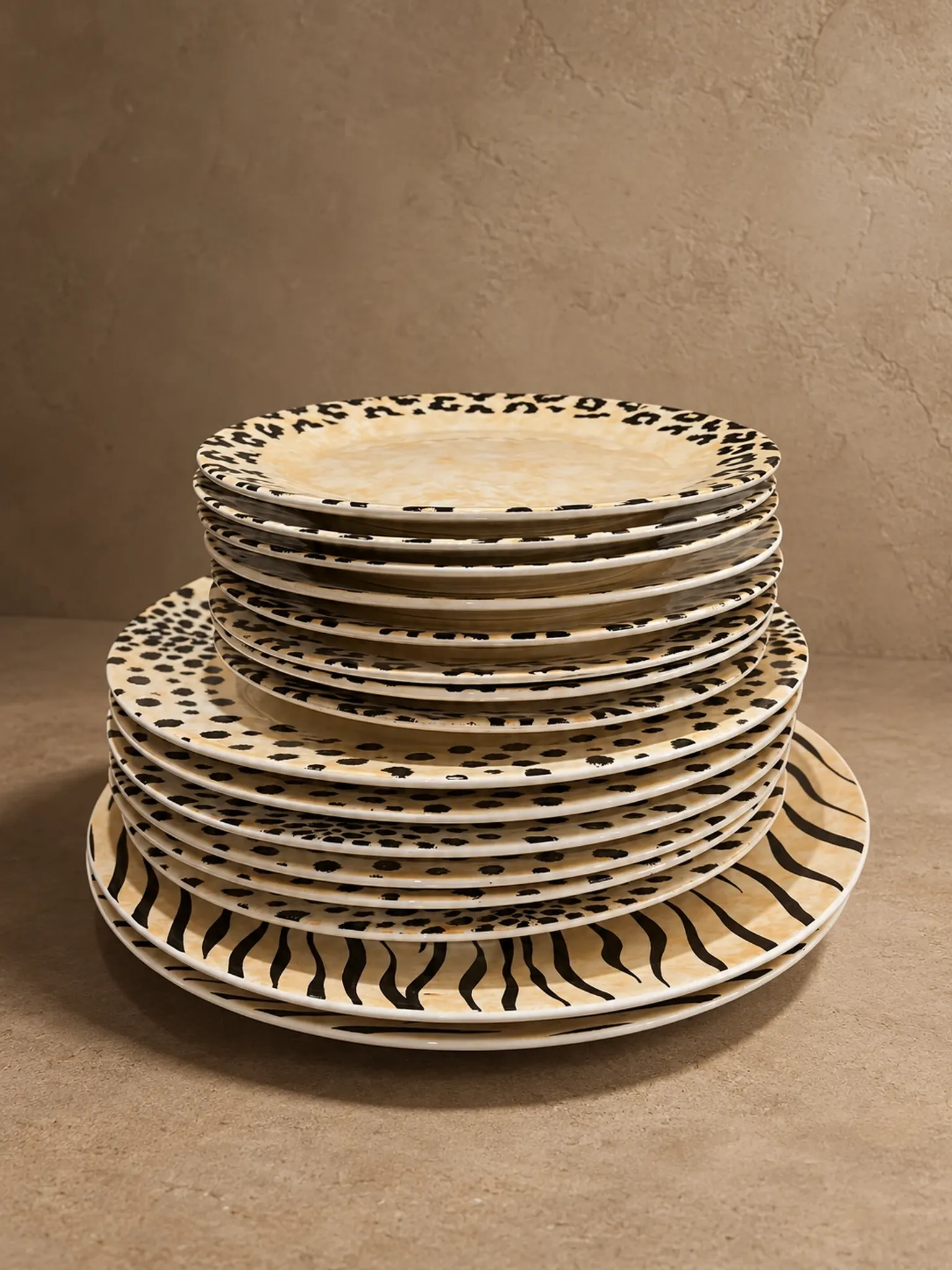 Service d'assiettes Pagnossin Treviso -Collection "Safari"