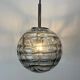 Smoky glass pendant light by Doria Leuchten 1970