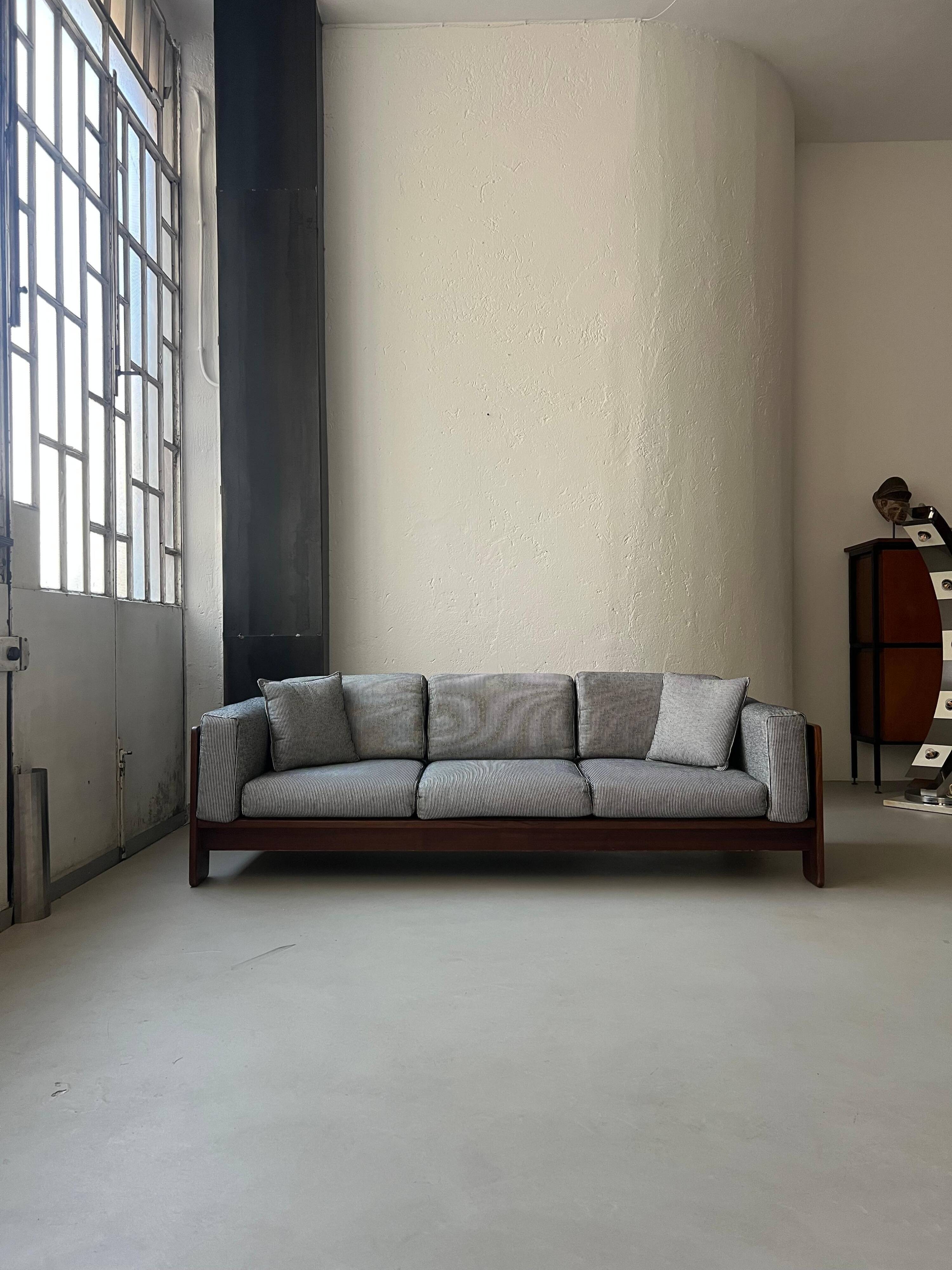 Sculptural Mid Century Bastiano sofa by Afra and Tobia Scarpa, Made in Italy