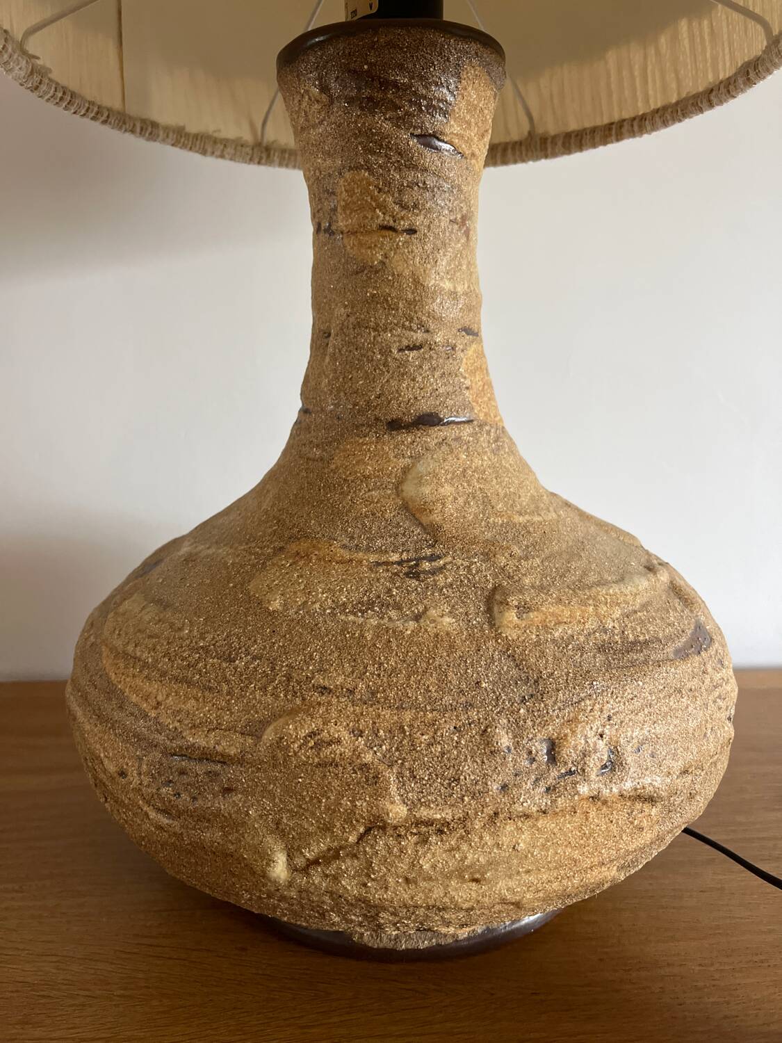 Fat Lava solar lamp in glazed stoneware, 1960s.