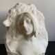 Marble sculpture representing La Vallière 20th century by J. Morrini