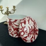 Chinese pot-cover - red - Chinese decoration of plants and flowers - China
