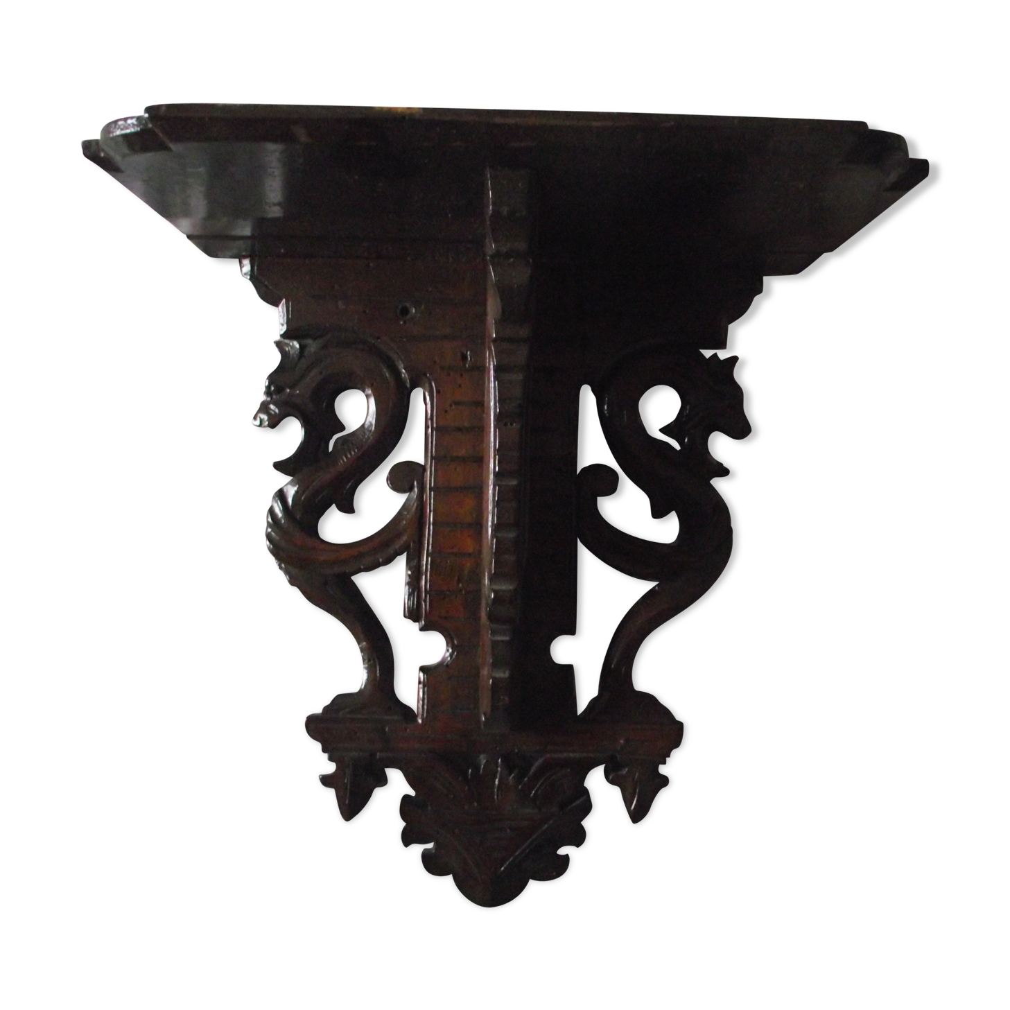 Early 20th century carved wooden console.
