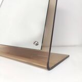 Dressing table mirror inclined plexiglass trapeze shape 70s