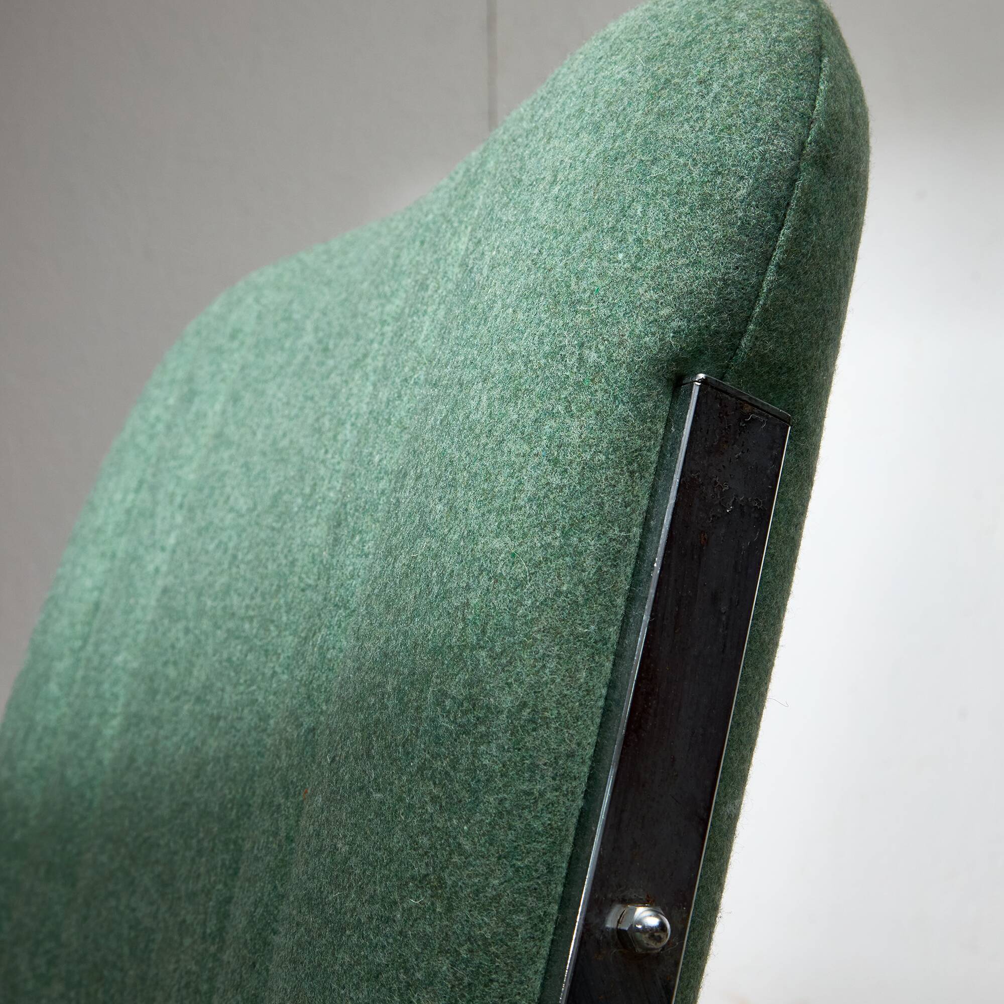 1970's Mint Green Chrome Chair