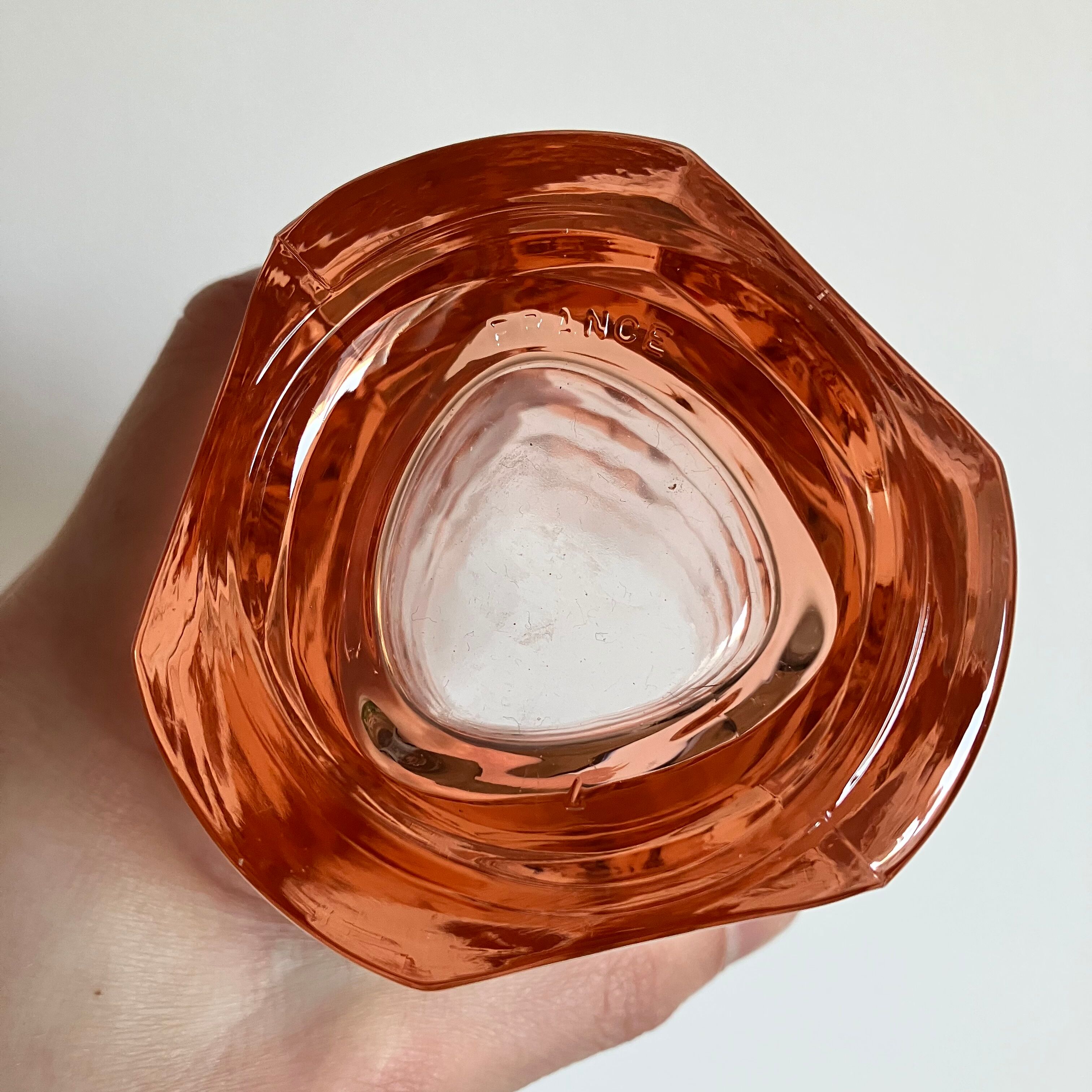 Windsor pink vase JG Durand Luminarc 70s