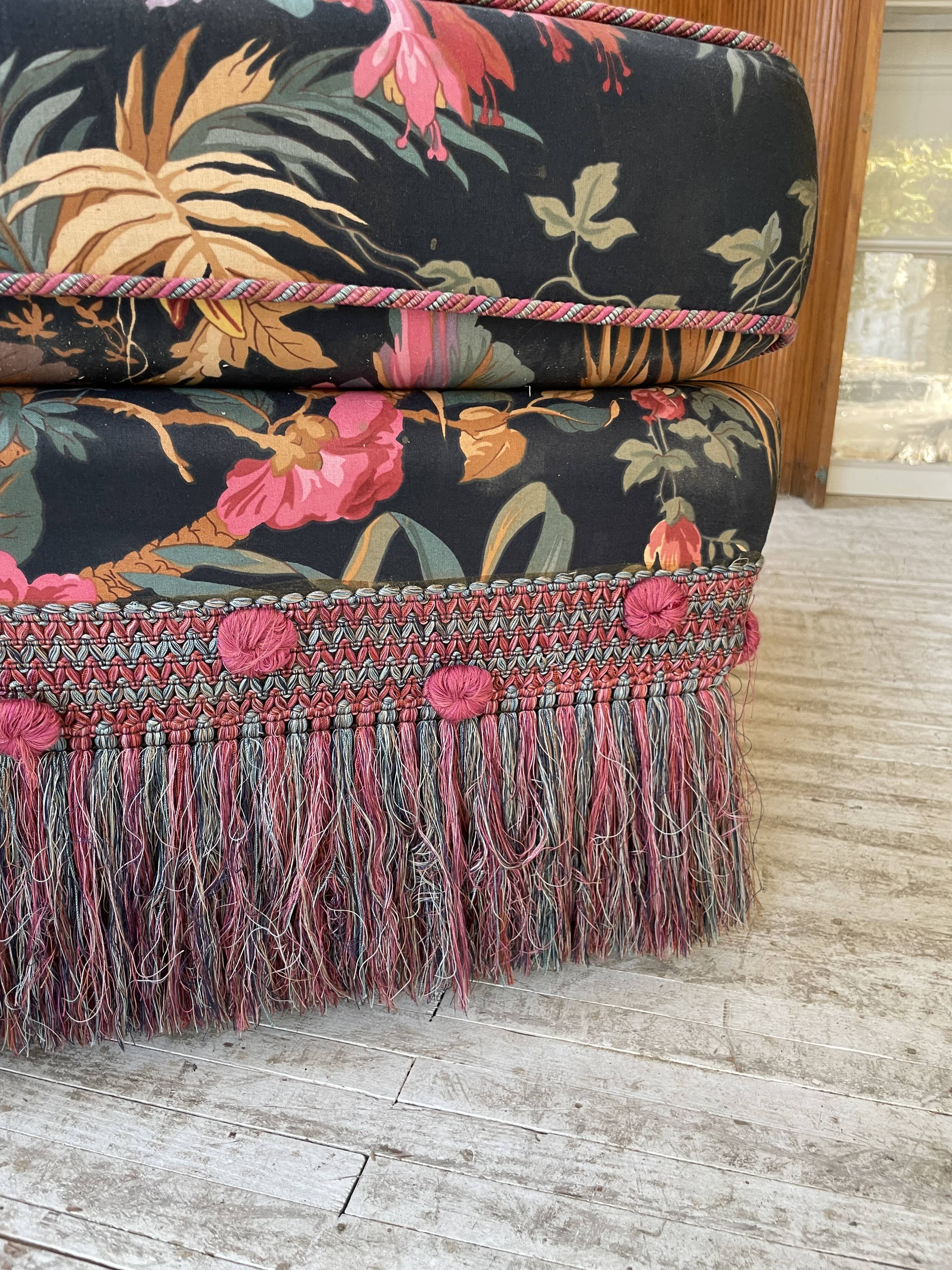 Jean Roche floral armchair