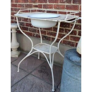 Antique washbasin table