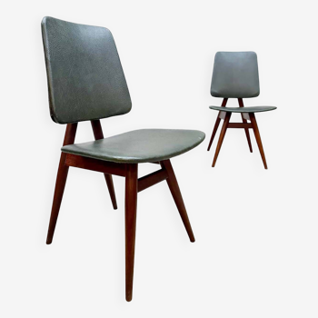 Chaises de salle à manger design du milieu du siècle, style scandinave vintage