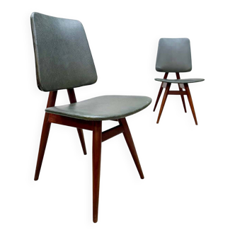 Chaises de salle à manger design du milieu du siècle, style scandinave vintage