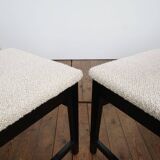 Set of 6 modernist dining chairs with new fabric
