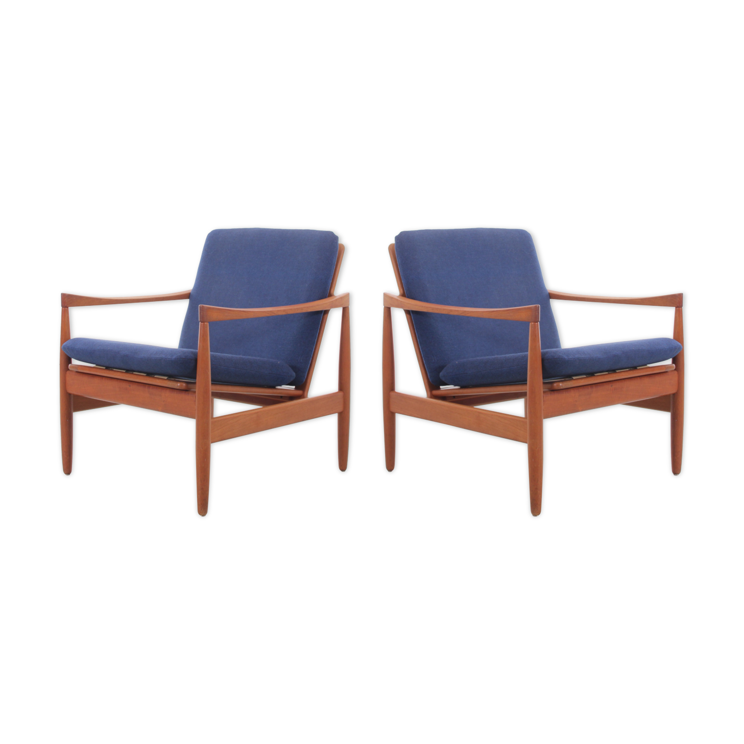 Paire de fauteuils scandinave en teck