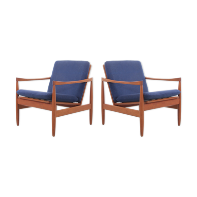 Paire de fauteuils scandinave en teck