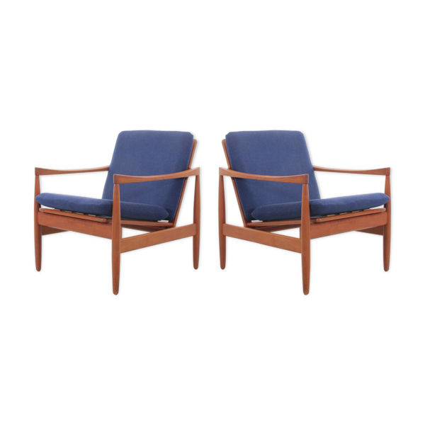 Paire de fauteuils scandinave en teck — Beyit