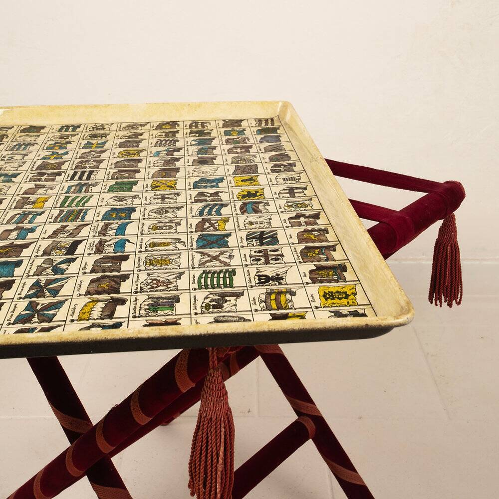 Heraldic tray table by Piero Fornasetti 1950