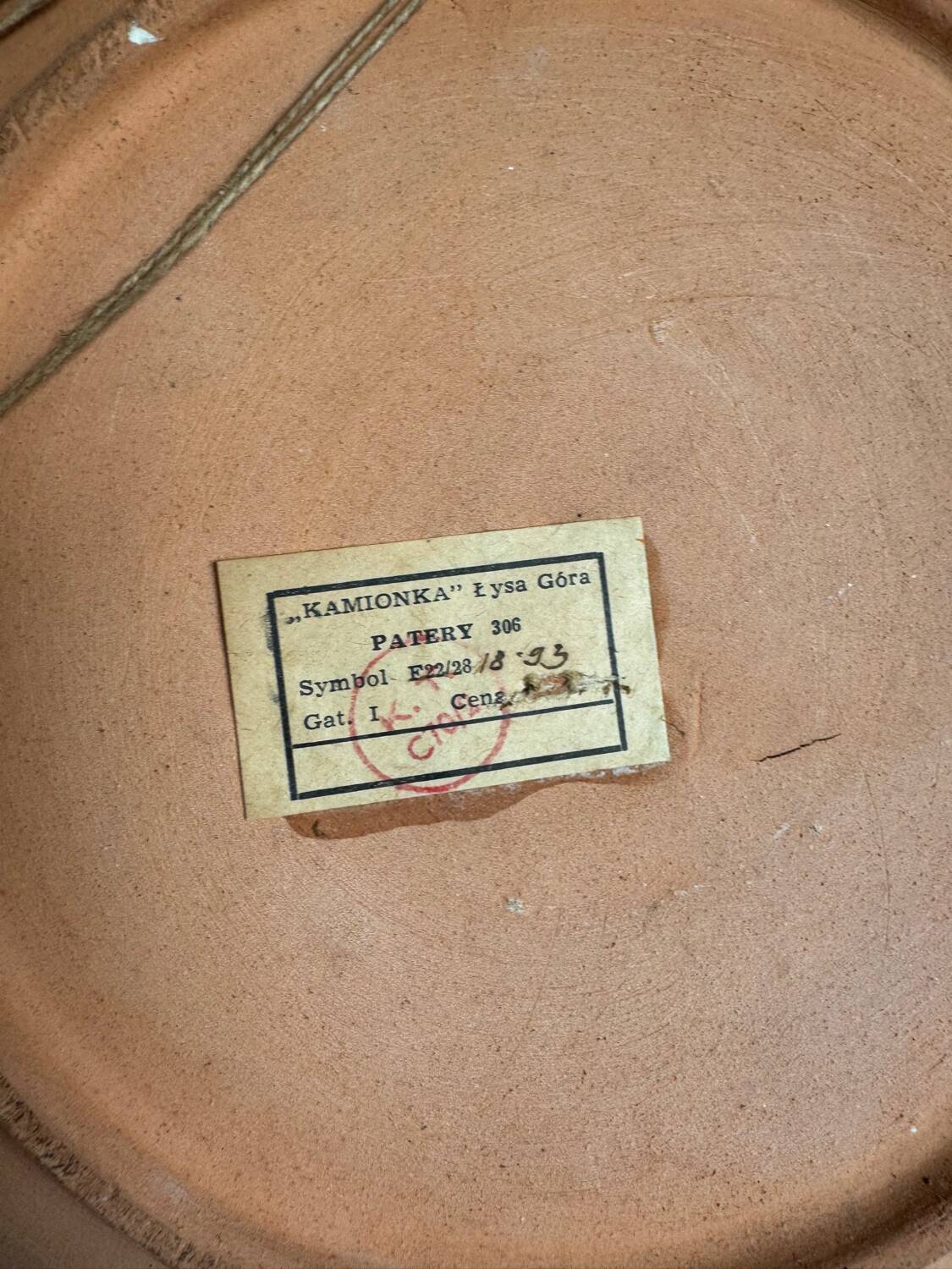 Kamionka Lysa Gora wall plate, 1960s