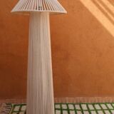 Lampadaire chapeau blanc cassé en coton