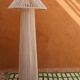 Off-white cotton hat floor lamp