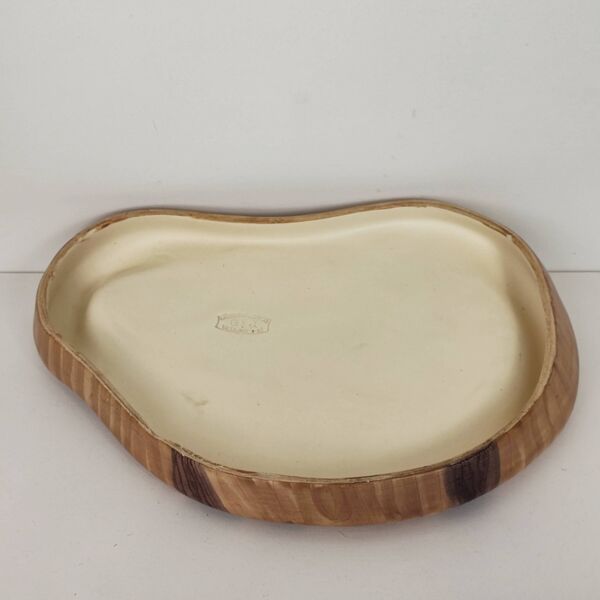 Plat ''faux bois'' Vallauris 60'