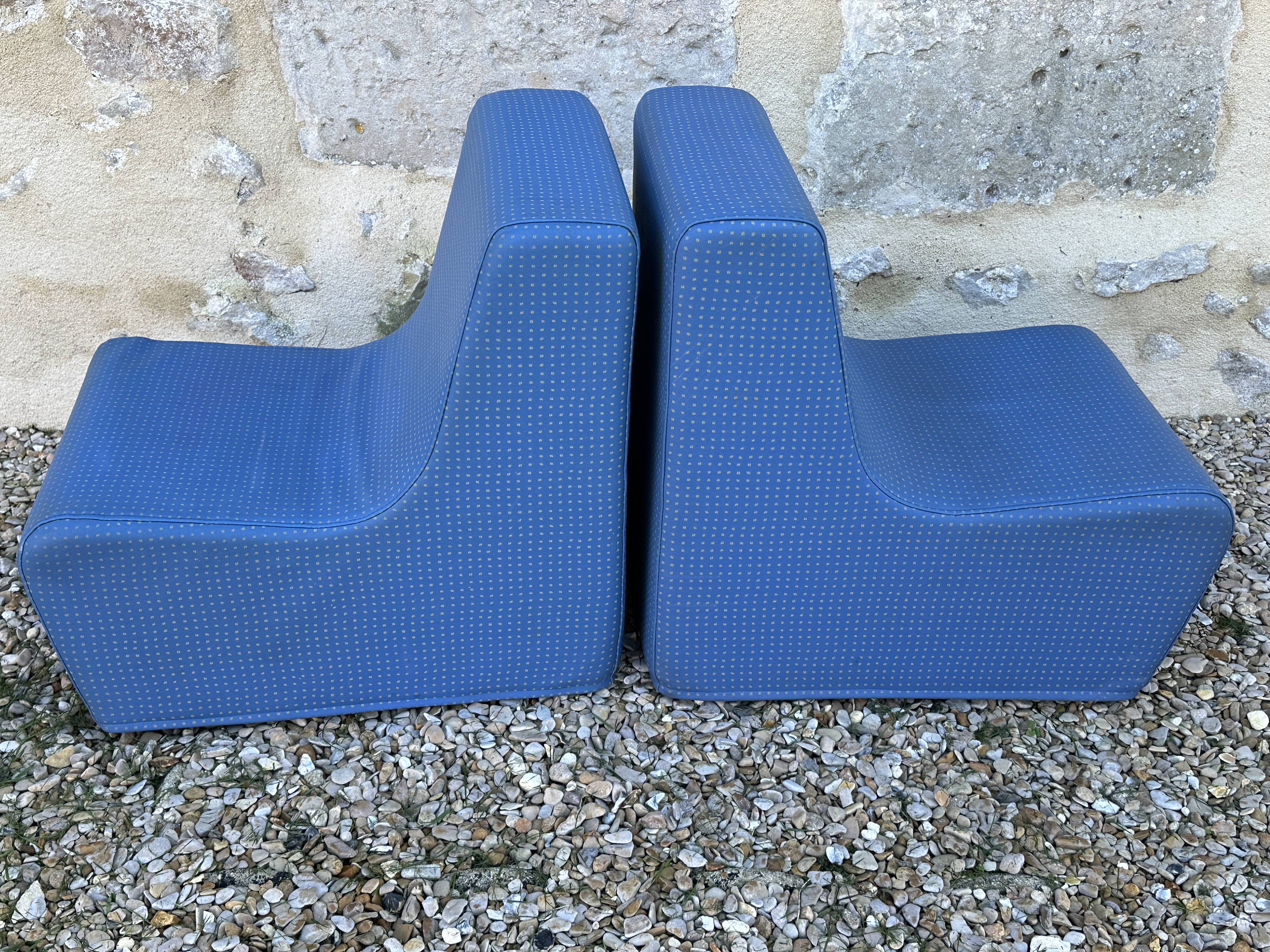 Pair of vintage children's armchairs from the 70s and 80s