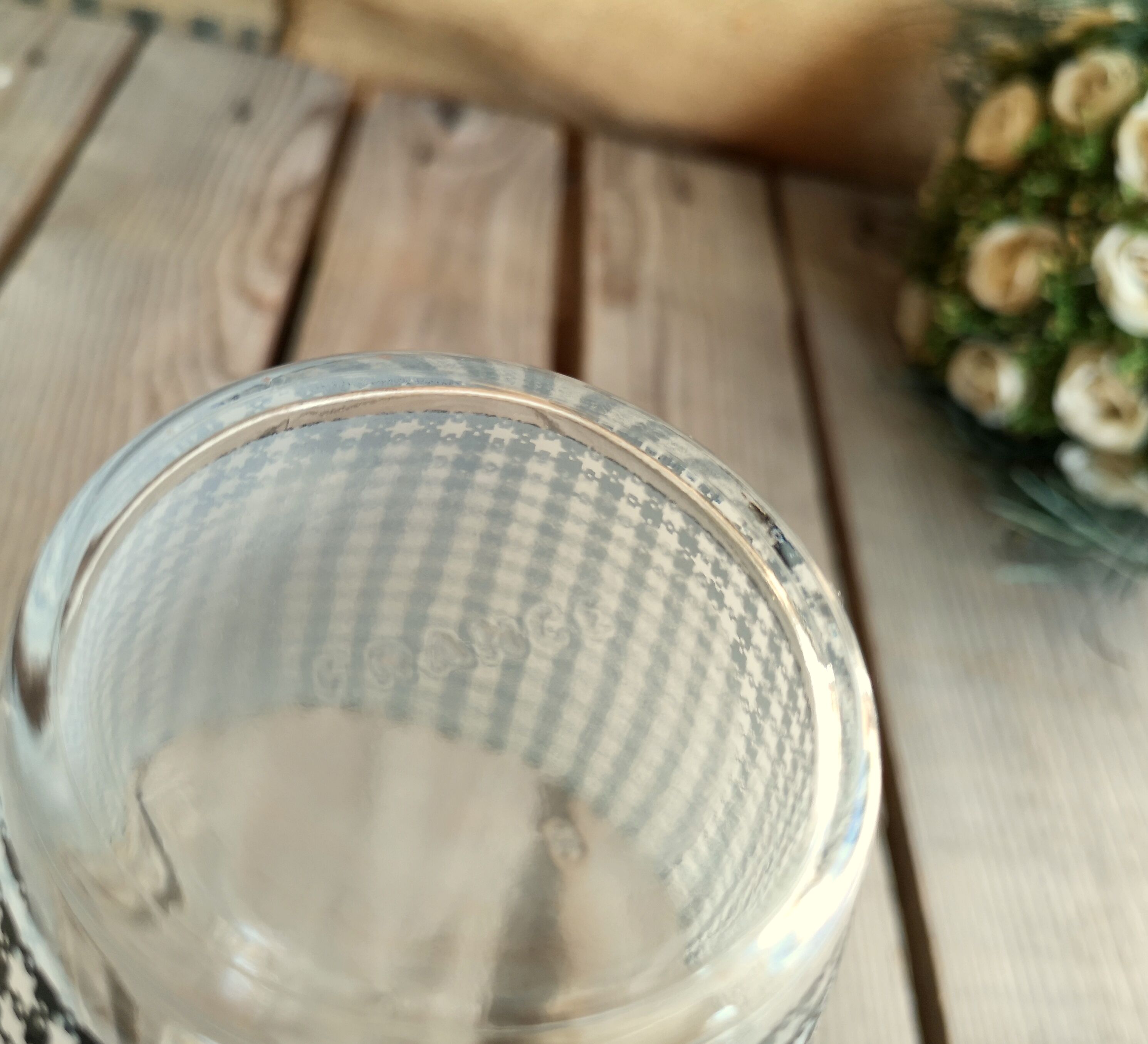 Carafe Luminarc Vintage with Bouchon with Black and White Carreaux décor