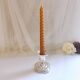 Candle holder on silver metal base Regency Style 20th West Germany