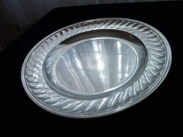 Christofle silver-plated half-hollow serving dish