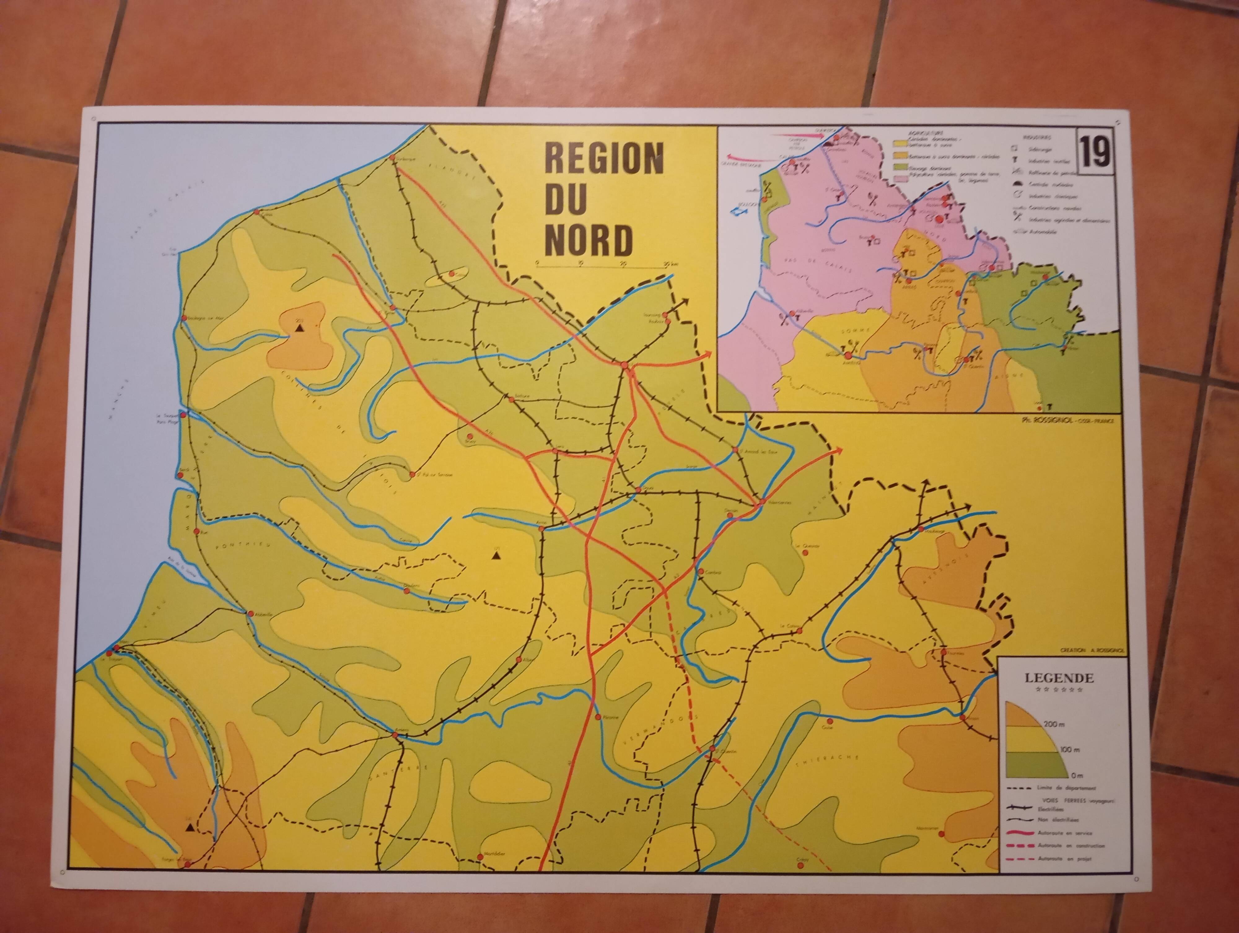 School map: northern region n°19 / eastern region n°20