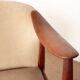 2 Scandinavian armchairs in teak and fabric, new Tyrol model, Gerhard Berg.