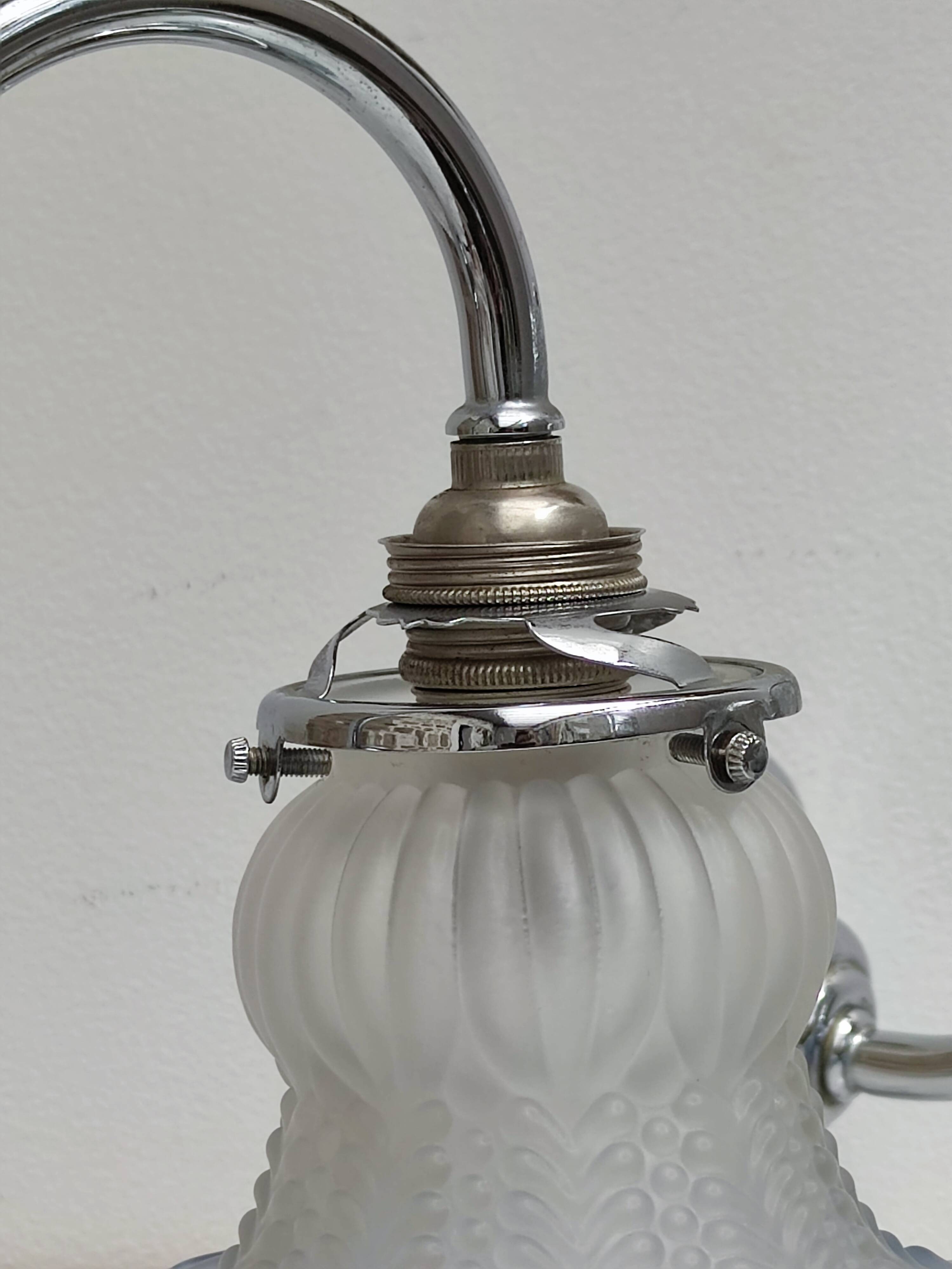 2 blue swan collar sconces