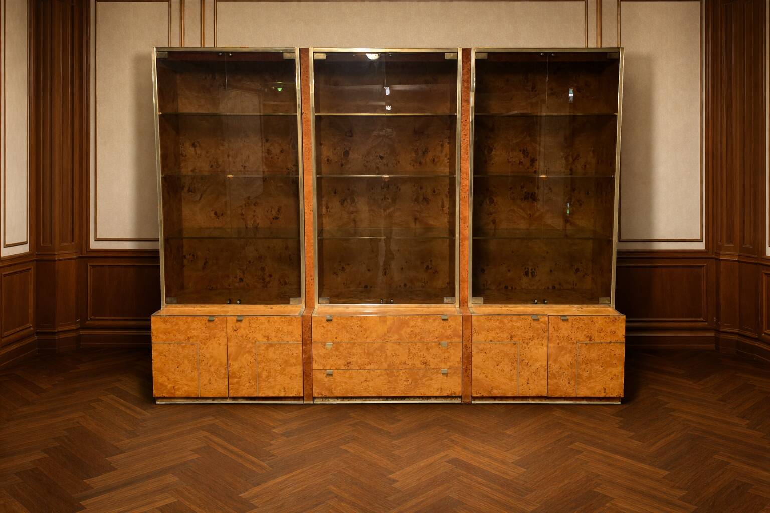 Display cabinet set designed by Jean-Claude Mahey for Roche Bobois 1970