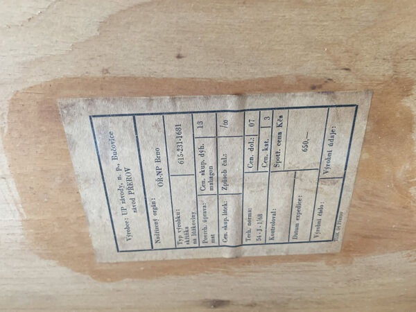 Commode vintage de Frantisek Mezulanik, Novy Domov, Tchécoslovaquie, 1960