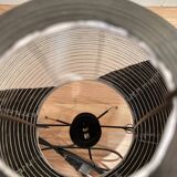 Black lamp "Paper and metal design".