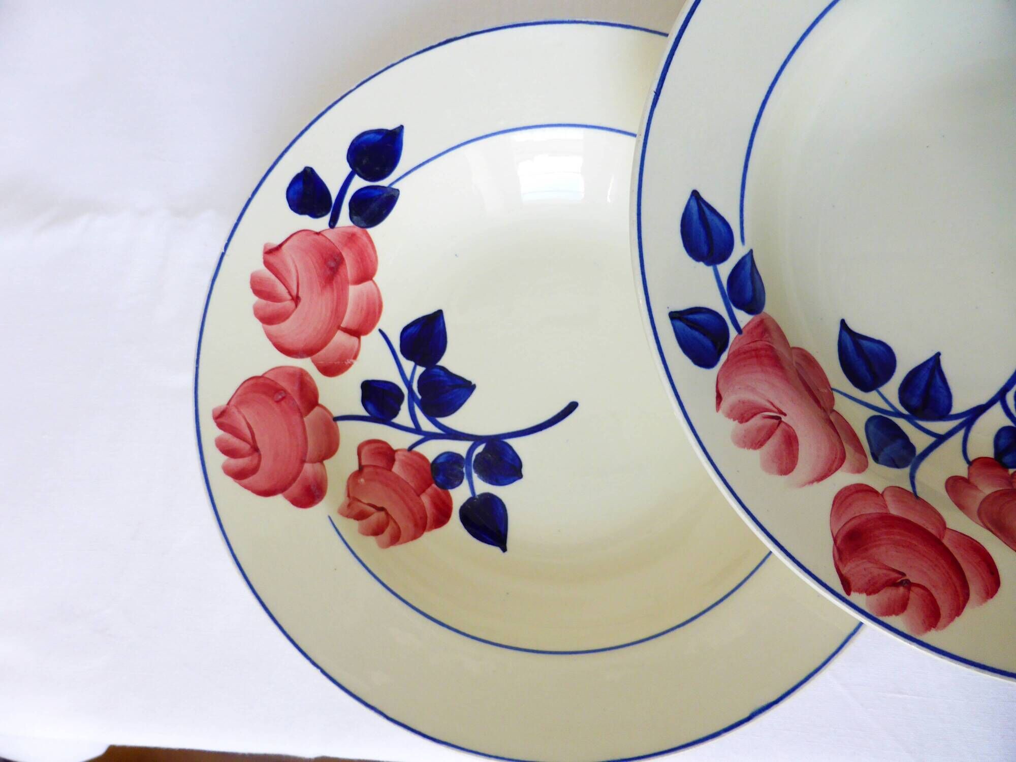 4 vintage deep plates from the HBCM factory 220633