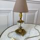 Pair of table lamps in bronze and glass early twentieth century