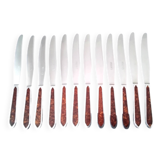 12 Couteaux de table Acier inoxydable Prulhiere la Béquille