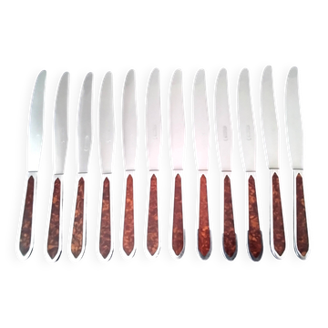 12 Table knives Stainless steel Prulhiere the Béquille