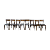8 anciennes chaises bistrot en bois