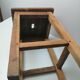 Old farm or workshop stool in oak