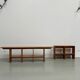 Pair of modernist pine wall shelves, circa 1970