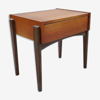 Table de chevet scandinave teck 1970