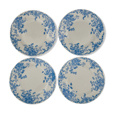 4 Flat plates old France earthenware