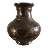 19th century Asian bronze vase from China