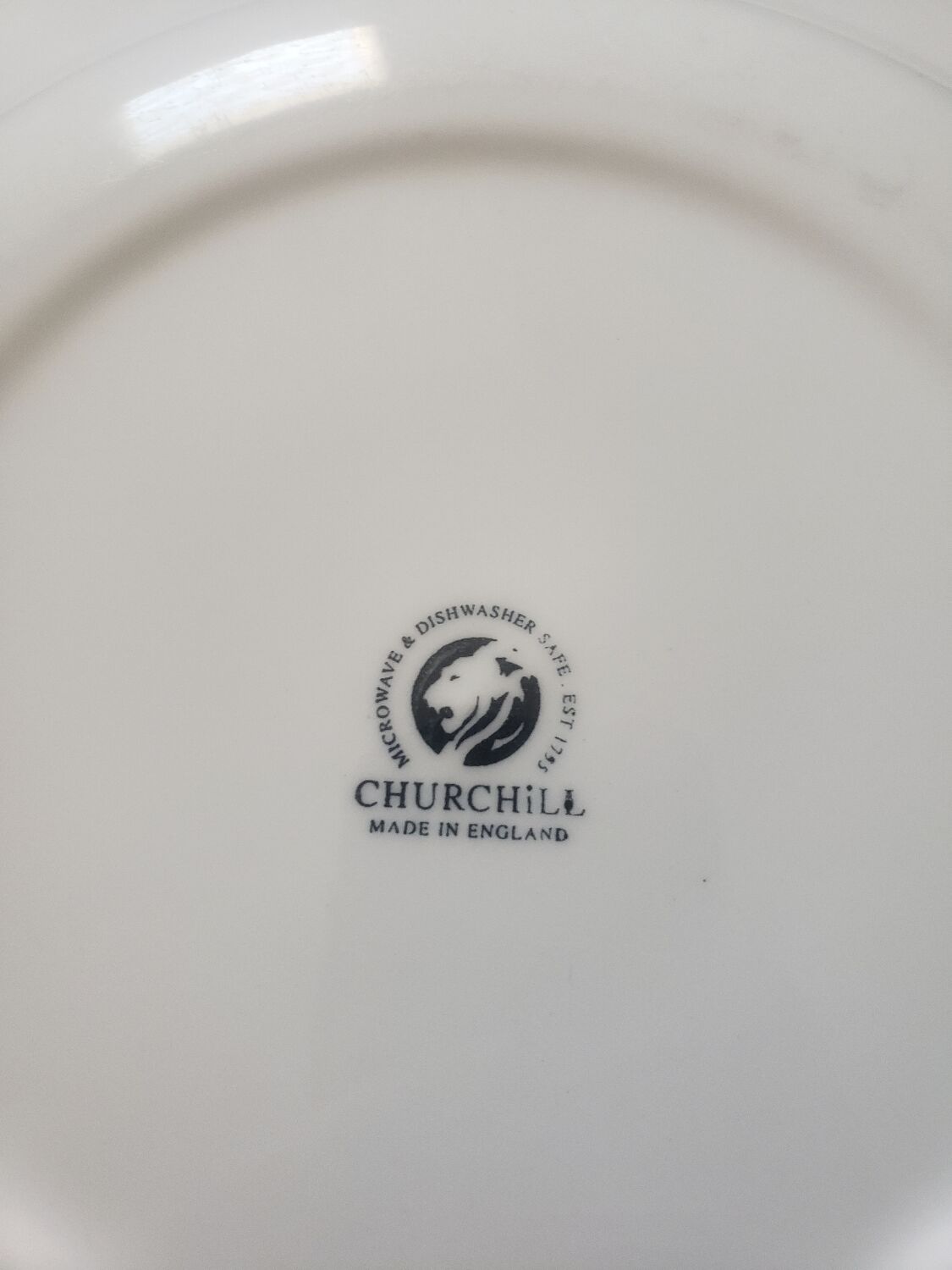 Churchill plate made in England